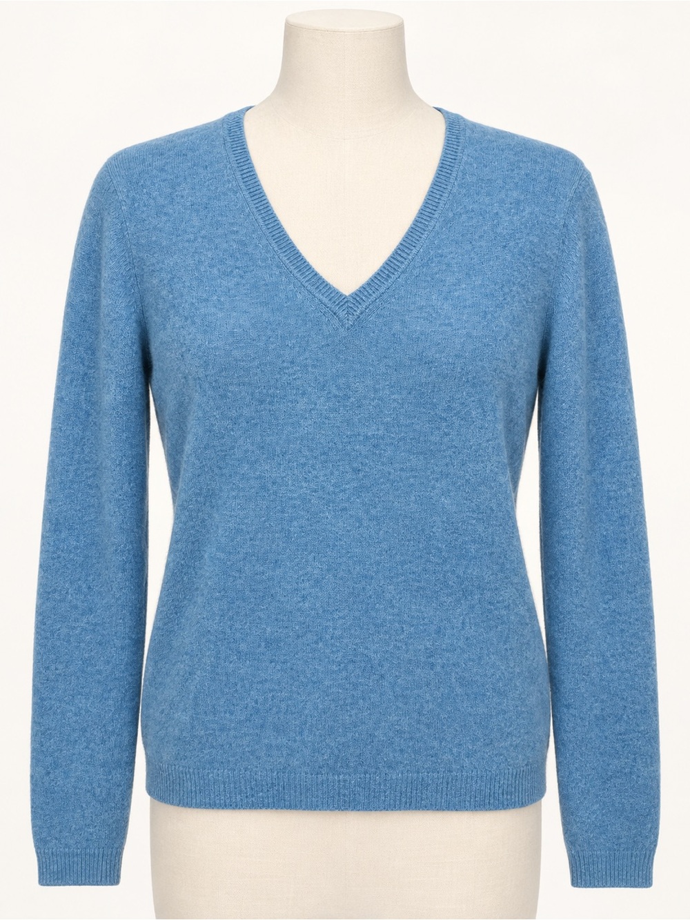 Tahari Sky Blue V‑Neck Women's Sweater